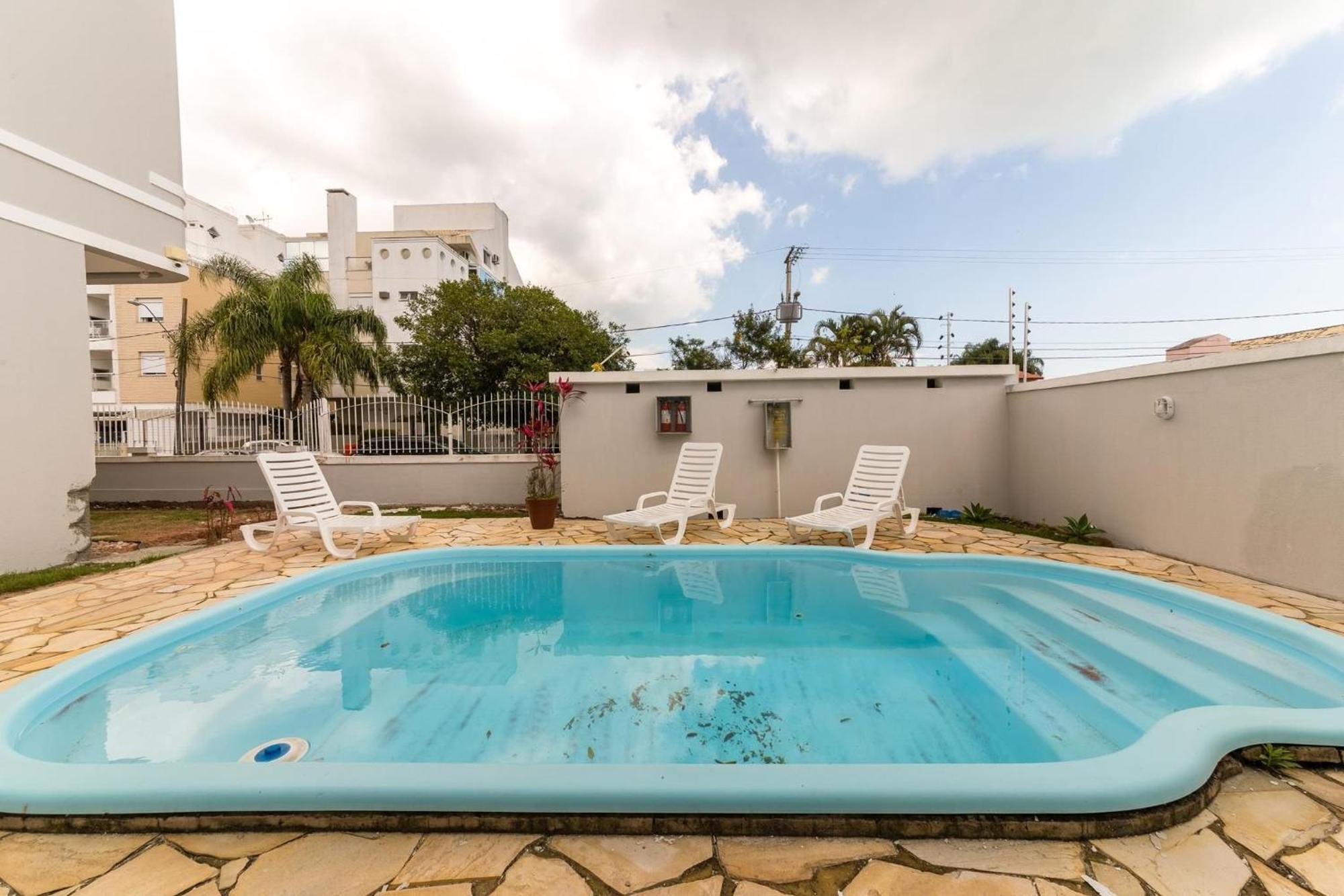 フロリアノポリスBelo Apto C/ Piscina Em Jurere 800M Do Mar Chr101アパートメント エクステリア 写真